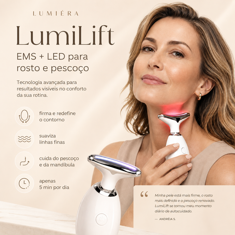 LumiLift – Massageador Face e Pescoço